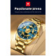 OLEVS 9949 Quartz Great Quality Sport Men Wristwatch Stainless Steel Strap Waterproof